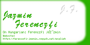 jazmin ferenczfi business card